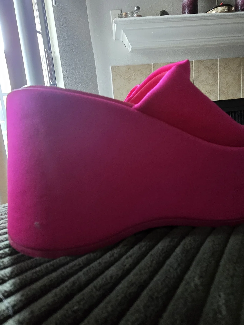 Madden Girl Hot Pink Platform Slide Sandals